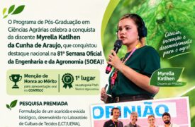DISCENTE DO PROGRAMA É DESTAQUE NACIONAL